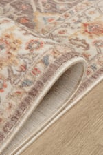 Bohem Krem Gri Bambu %100 Polyester Modern Dokuma Salon Oturma Odası Halısı