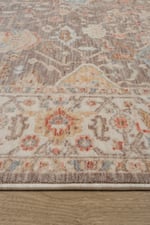 Bohem Krem Gri Bambu %100 Polyester Modern Dokuma Salon Oturma Odası Halısı