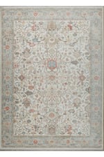 Bohem Krem Mavi Bambu %100 Polyester Modern Dokuma Salon Oturma Odası Halısı