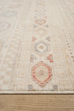 Bohem Krem Renkli Bambu %100 Polyester Modern Dokuma Salon Oturma Odası Halısı