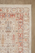 Bohem Krem Terra Bambu %100 Polyester Modern Dokuma Salon Oturma Odası Halısı