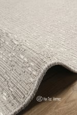 Gri Yolluk Sisal Kaymaz Pamuk Taban Modern Tozumaz Halı Yıkanabilir Kesme Yolluk