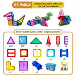 86 Parça Manyetik Yapı Blokları - Tamamı Mıknatıslı