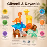 MagBlock Hayvan Figürleri | Manyetik Oyuncak ve STEM Destekli Eğitici Oyun Seti