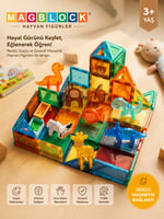 MagBlock Hayvan Figürleri | Manyetik Oyuncak ve STEM Destekli Eğitici Oyun Seti