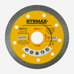 115 ÇAPRAZ DİŞLİ HASSAS KESİM ELMAS TESTERE İNCE RTRMAX