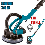 DUVAR ZIMPARALAMA  710W  225MM TOZ TORBALI LED IŞIKLI
