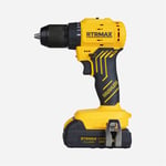 KÖMÜRSÜZ AKÜLÜ MATKAP 54NM 20V 2x2 AH AKÜ RTRMAX S-LION