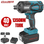 KÖMÜRSÜZ AKÜLÜ SOMUN SIKMA 3/4''  Lİ-İON 40V