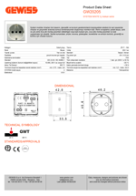GW20205 -  PRİZ 16A 2P+T İTALYAN/ALMAN STANDART 