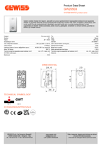 GW20503  - ANAHTAR 1M 2P 250V ac -16AX  SEMBOL 0/1