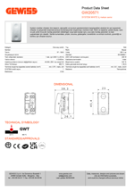 GW20571  - ANAHTAR 1M 1P 250V ac -16AX