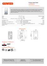 GW20572  - ANAHTAR 1M 1P 250V ac -16AX AYDINLATMALI