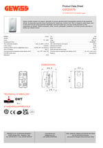 GW20576  - VAVİEN 1M 1P 250V ac -16AX  