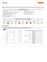 GW40155N - SIVA ALTI 60 MODÜL METAL KAPAK - METAL ÇERÇEVE BOŞ SİGORTA KUTUSU