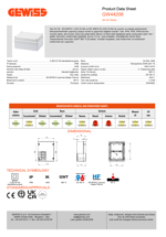 GW44206 - IP56 150X110X70 DÜZ BUAT HF