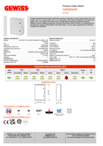 GW46004F - IP66 - 405X650X200 - KİLİTLİ OPAK KAPAKLI POLYESTER KUTU 