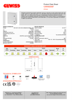GW46006F - IP66 - 585X800X300 - KİLİTLİ OPAK KAPAKLI POLYESTER KUTU 