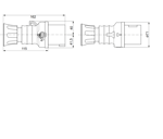 GW60015H - 3*32A 220V 2P+E 6H FİŞ