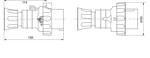 GW60035H - 5*32A 100-130V 3P+E 6H FİŞ