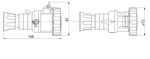 GW62026H - 3*16A 380-415V 3P+N+E 6H SEYYAR PRİZ