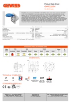 GW62205 - IP44 3*16A 220V 2P+E 6H MAKİNA PRİZİ