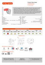 GW62220H - 4*32A 380V 3P+E 6H MAKİNA PRİZİ