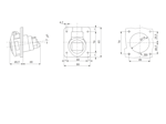 GW62221H - 5*32A 380V 3P+N+E 6H MAKİNA PRİZİ