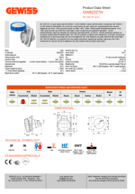 GW62227H - IP67 16A 230V 2P+E 6H MAKINA PRIZI