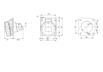 GW62243H - 5*32A 380V 3P+N+E 6H MAKİNA PRİZİ
