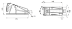 GW62515 - 4*32A 380-415V 3P+E 6H 90° AÇILI DUVAR PRİZİ