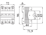 GW94170 - COMPACT RCBO 4P C32 6KA AC/0.03 4M