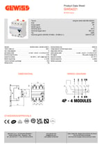 GWD4221  - IDP - 4P 40A A TİPİ İ[IR] ANLIK Idn=0,3A - 4 MODÜL - KAÇAK AKIM RÖLESİ