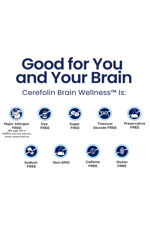 Alfasigma Cerefolin 30 Tablets Brain Wellness,Targeted for Cognitive, Improves Memory,Focus  Concentration, L-Methylfolate, N.A.C, B12, Neurologist Recommended.