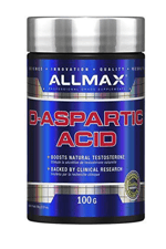 Allmax DAA D-Aspartic Acid 100 Gram 32 SERVİS.Usa Menşei.39.