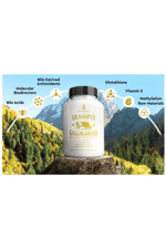 Ancestral Supplements Grass Fed Beef Gallbladder with Ox Bile and Liver, 1000mg, Complex Promotes Digestive 180 Capsul.Abd.89.