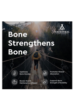 Ancestral Supplements Grass Fed Beef Living Bone, Bone Meal  Bone Health,Joint Health and Flexibility, 180 Capsules.