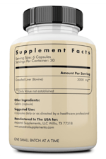 Ancestral Supplements Grass Fed Beef Liver 180 Capsul, Supports Energy Production, Detoxification, Digestion, Immunity and Full Body Wellness, Non-GMO, Freeze Dried Liver Health.65.