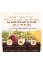 Ancestral Supplements Grass Fed Beef Liver 180 Capsul, Supports Energy Production, Detoxification, Digestion, Immunity and Full Body Wellness, Non-GMO, Freeze Dried Liver Health.65.