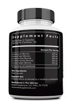 Ancestral Supplements Grass Fed Beef Organs (Desiccated) Liver,Heart,Kidney,Pancreas,Spleen 180 Capsul.Usa Menşei.60.