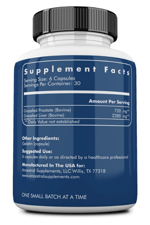 Ancestral Supplements Grass Fed Beef Prostate for Men with Liver, 3000mg, 180 Capsules.Abd.