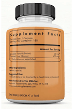Ancestral Supplements Grass Fed Beef Thyroıd 500mg,  180 Capsul.75.