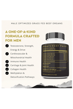 Ancestral Supplements Male Optimization Mofo, Support for Energy Levels and Overall Men's Health and Wellness, Non-GMO, No Fillers, 180 Capsules.