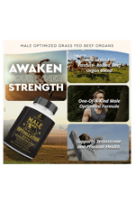 Ancestral Supplements Male Optimization Mofo, Support for Energy Levels and Overall Men's Health and Wellness, Non-GMO, No Fillers, 180 Capsules.