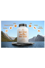Ancestral Supplements Wild Caught Fish Eggs, 2400mg, Omega-3  Brain, Heart, Fertility and Inflammatory, Whole Food Source of Vitamin D, K2, and A, Non-GMO, 180 Capsul.USA.90.