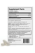 Based Dead Sea Magnesium Glycinate Stress Relief, Sleep, Heart Health, Nerves, Muscles, and Metabolism 60 Capsules.