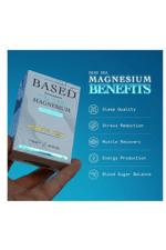 Based Dead Sea Magnesium Glycinate Stress Relief, Sleep, Heart Health, Nerves, Muscles, and Metabolism 60 Capsules.
