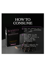 Based Supplements Black Ginger  (300mg, 30 Capsules) -Premium Thai Root Extract with 16% Methoxyflavones  11% DMF - Traditional Asian Herb for Energy. 