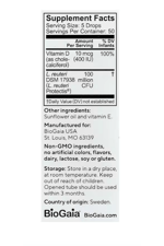 BioGaia, Protectis® Baby, Probiotic Drops with Vitamin D, 0.34 fl oz (10 ml).50 Servis.