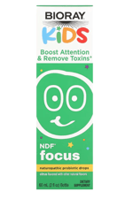 Bioray Kids NDF Focus Naturopathic Probiotic Drops, Citrus, 2 fl oz (60 ml).Abd Menşei.TR0034